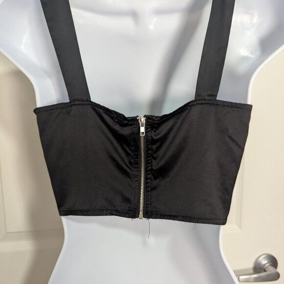 Crave Fame Satin Corset Bustier Top - Size S - Picture 2 of 3
